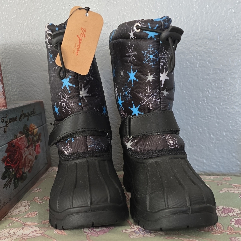 Vepose Kids Snow Boots - Black and Blue